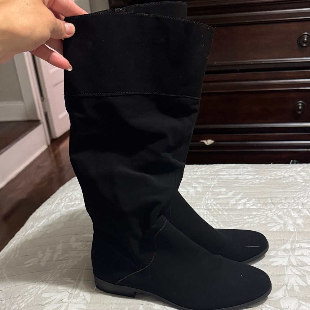 Style & Co. Black Over the Knee Boots